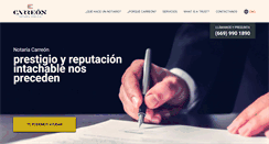 Desktop Screenshot of notariacarreon.com